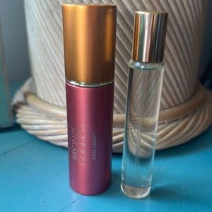 Rare Estée Lauder Bronze goddess  refillable atomizer with backup
